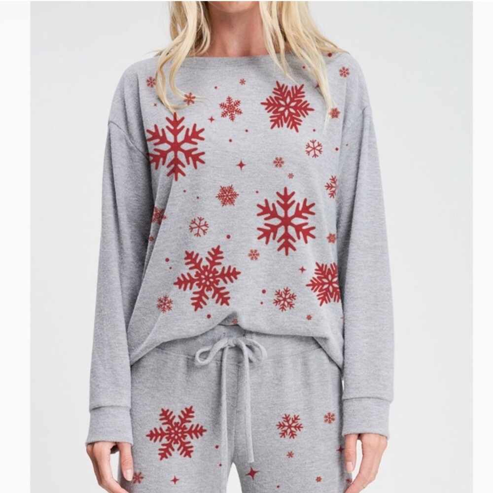 PHIL LOVE Snowflake 2 Piece Loungewear Set